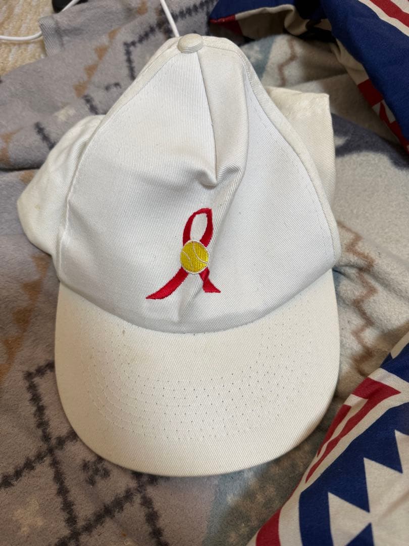 テニス記念キャップ ホワイト　アーサーアッシュ