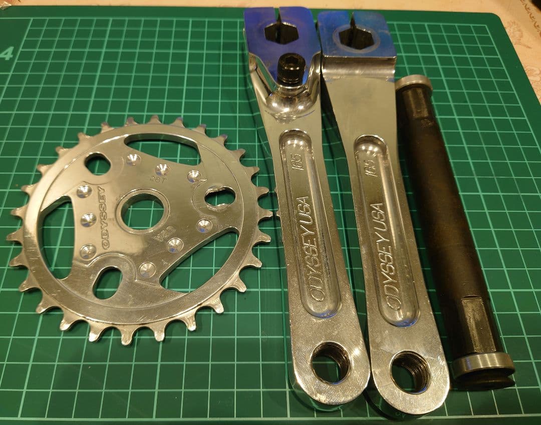 BMXクランクせット Odayssy Black Widow VINTAGE