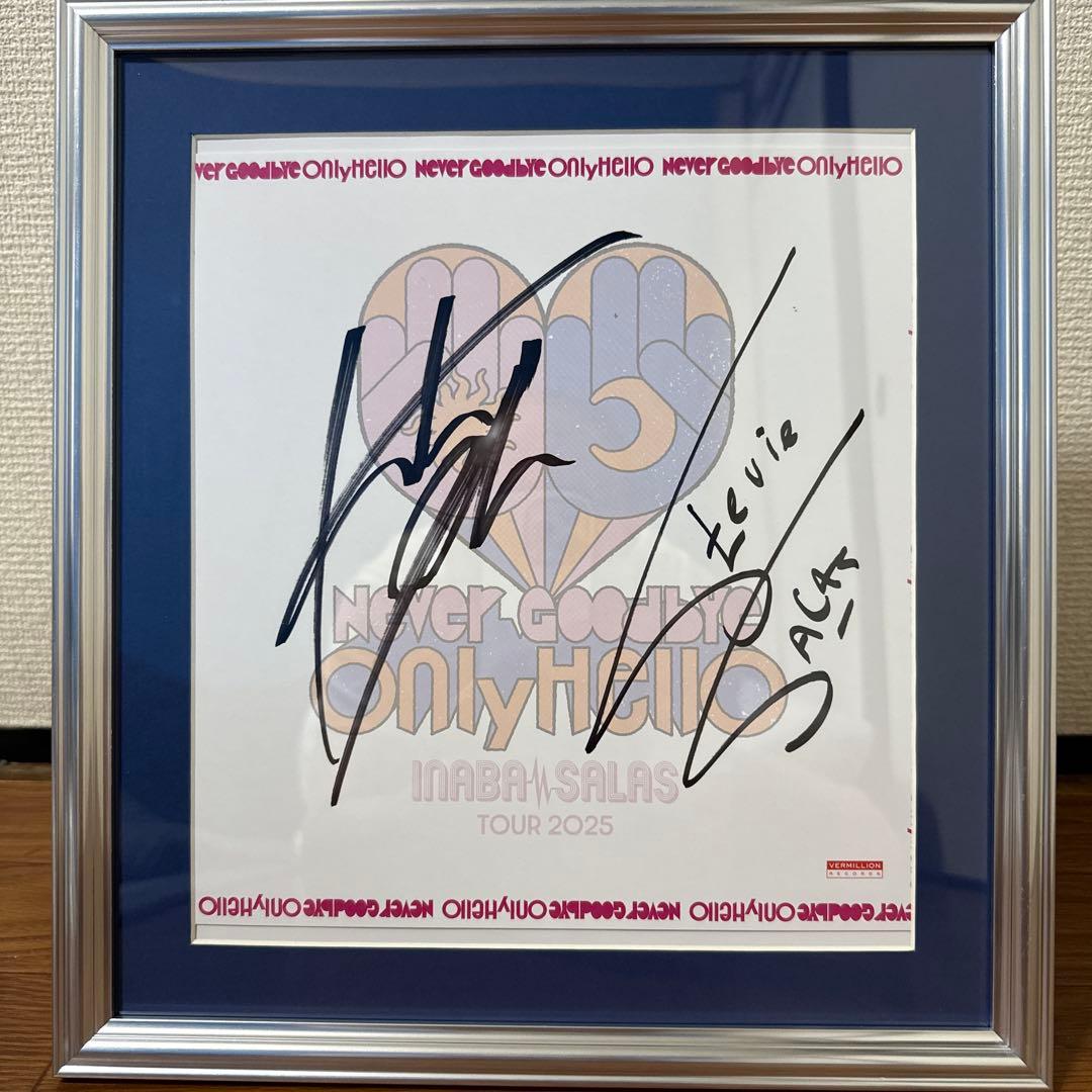 INABA/SALAS サイン色紙　会場限定　CD(特典DVD)付き