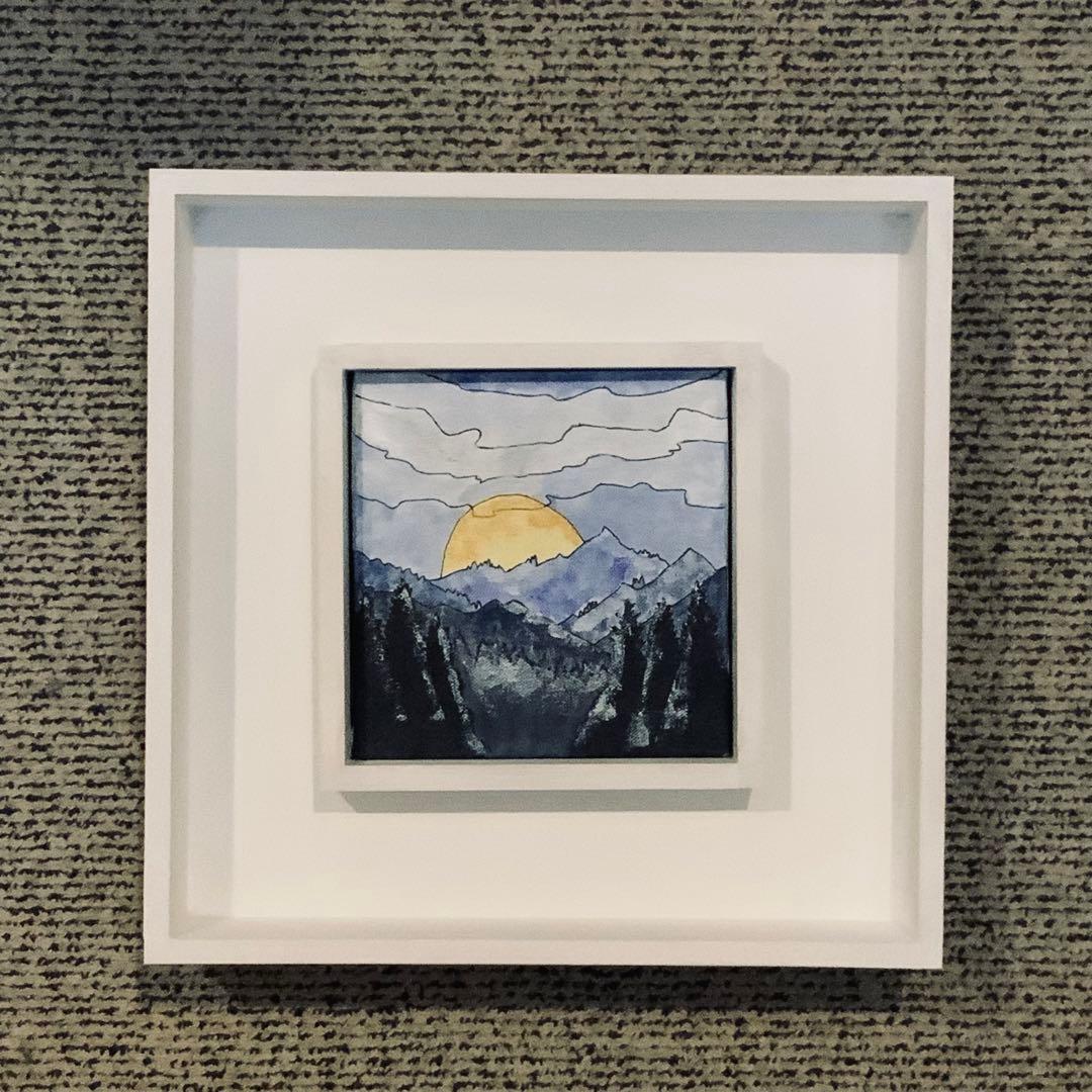 公募展入選作家による現代アート作品　マウンテンNo.1