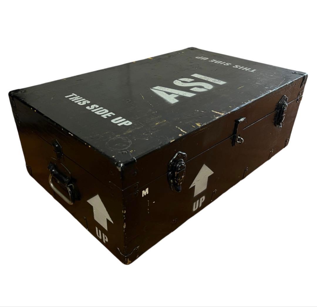 ☆ ヴィンテージ トランクケース ミリタリーボックス コンテナ 収納箱 キャンプ