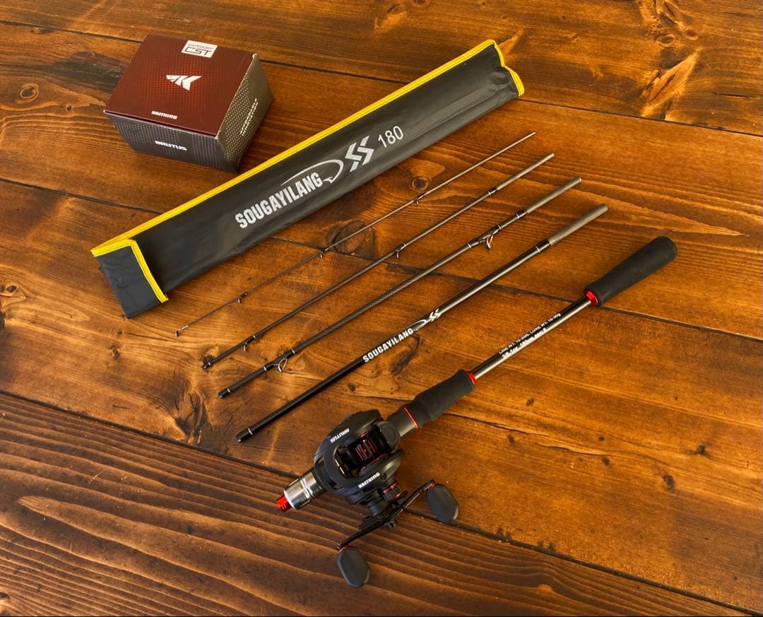 釣り竿セット　ベイトロッド　6ft 180cm バス釣り　kastking 軽量