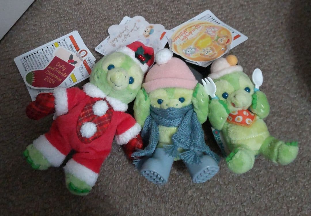 ディズニーシー　オルメル　ぬいぐるみバッジ　ぬいぐるみチャーム　3個セット