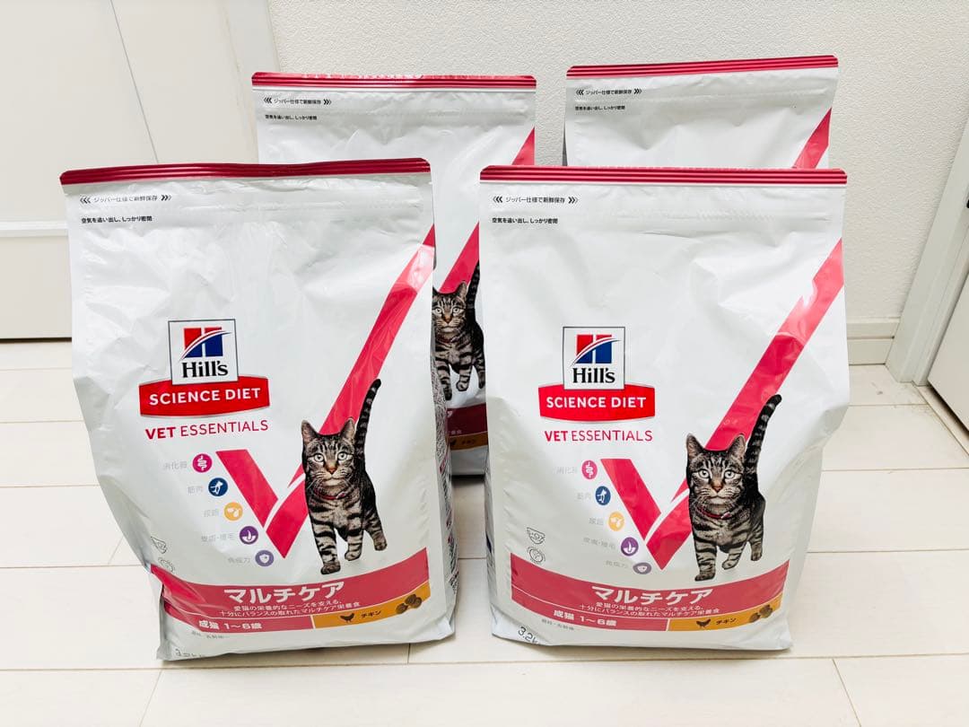 ヒルズ　猫　ベットエッセンシャル　マルチケア 3.2kg 4袋セット