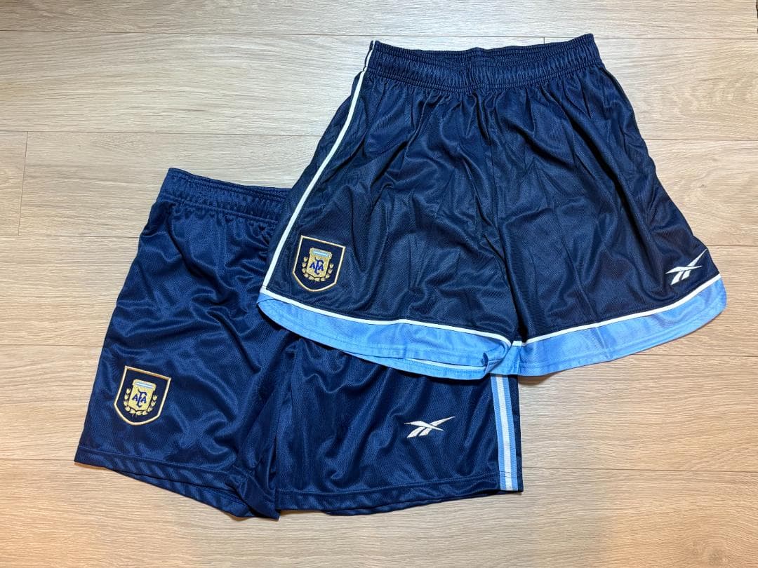 新品 Reebok アルゼンチン代表 AFA 公式パンツ M・Lサイズ セット