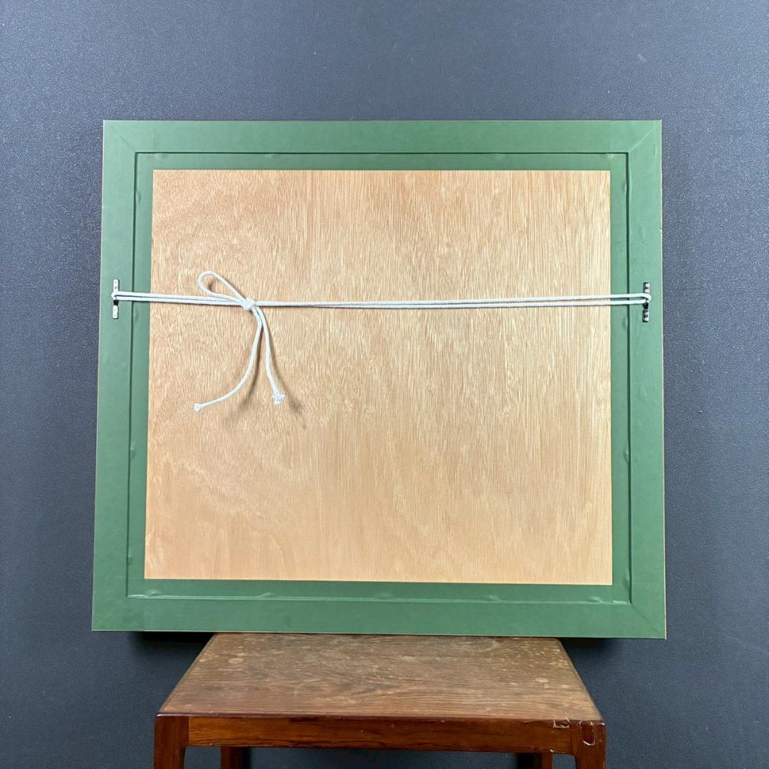 美品 西村龍介「静日」リトグラフ 直筆サイン・印章入り 豪華額装 古城シリーズ