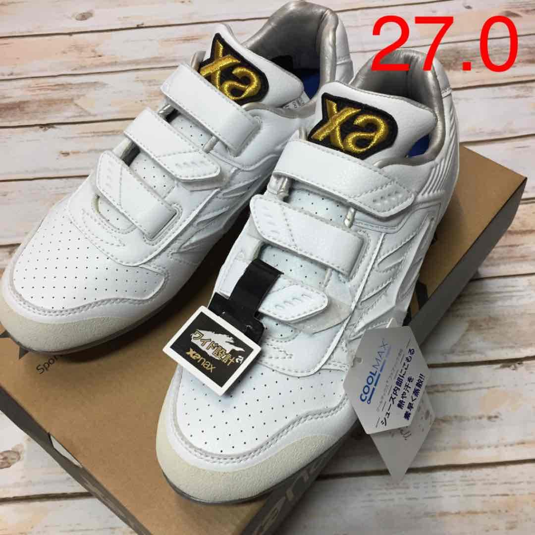 Xanax 野球 樹脂底スパイク ベルトタイプ 白 27.0㎝ 新品