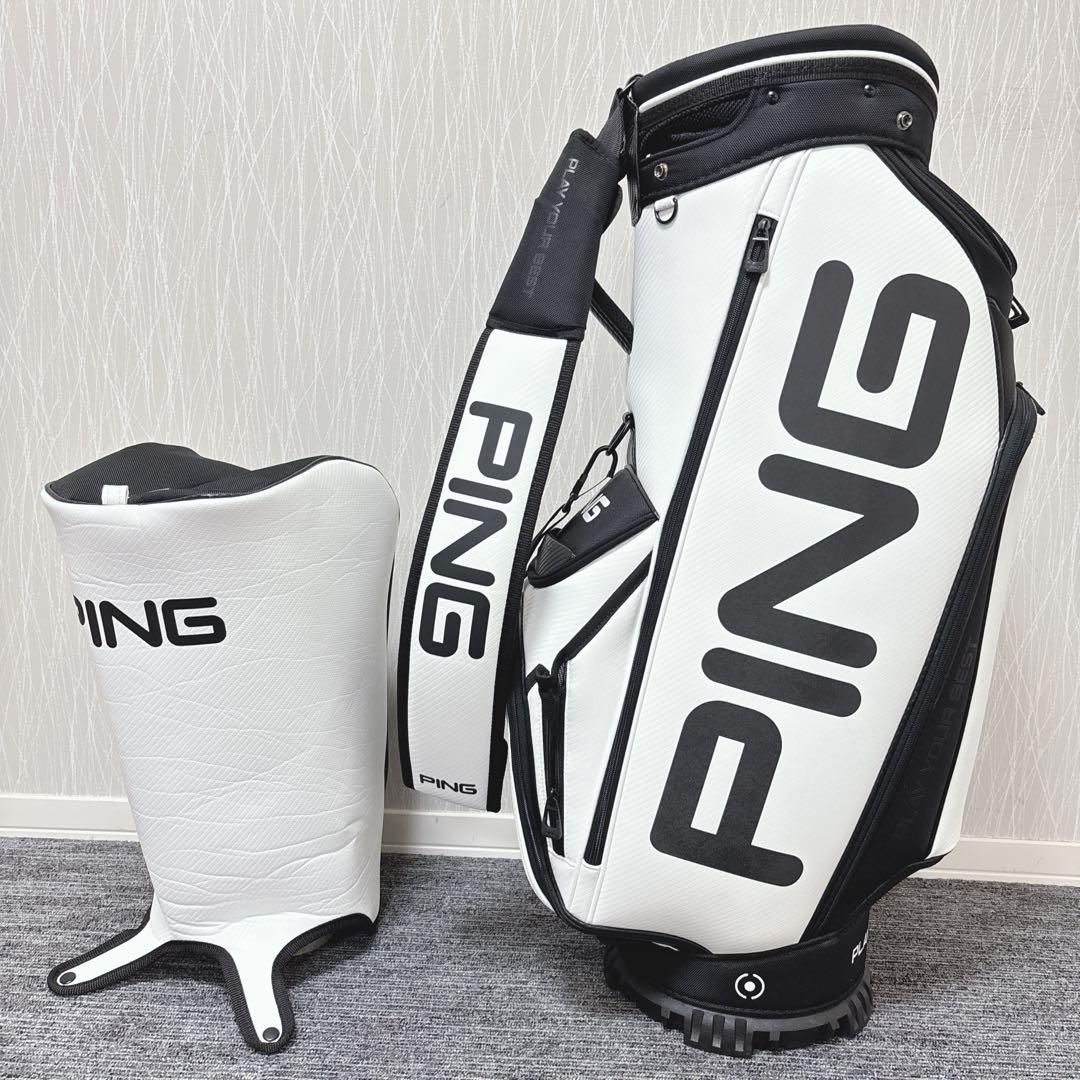 超美品❗️PING 9.5型 キャディバッグ ビックロゴ 大変希少なモデル