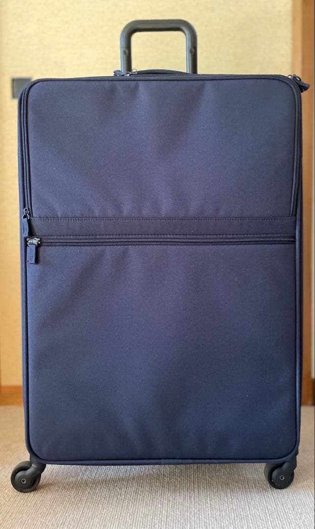 【廃盤】無印良品 ソフトキャリーケース ネイビー Lサイズ 美品