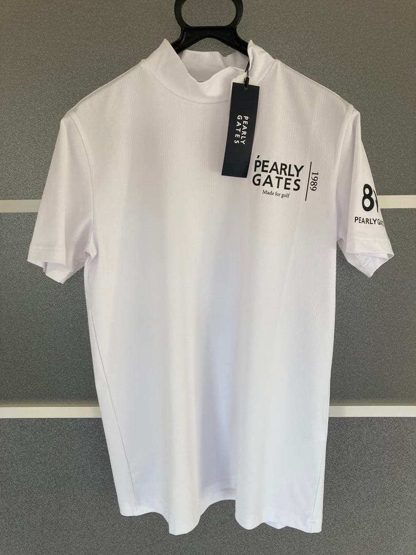 PEARLY GATES ホワイト ハイネックシャツ（新品未使用タグ付）