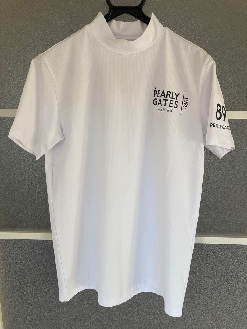 PEARLY GATES ホワイト ハイネックシャツ（新品未使用タグ付）