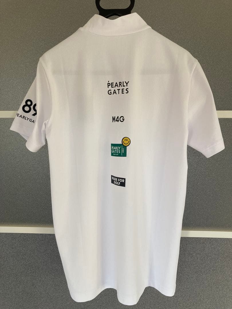 PEARLY GATES ホワイト ハイネックシャツ（新品未使用タグ付）