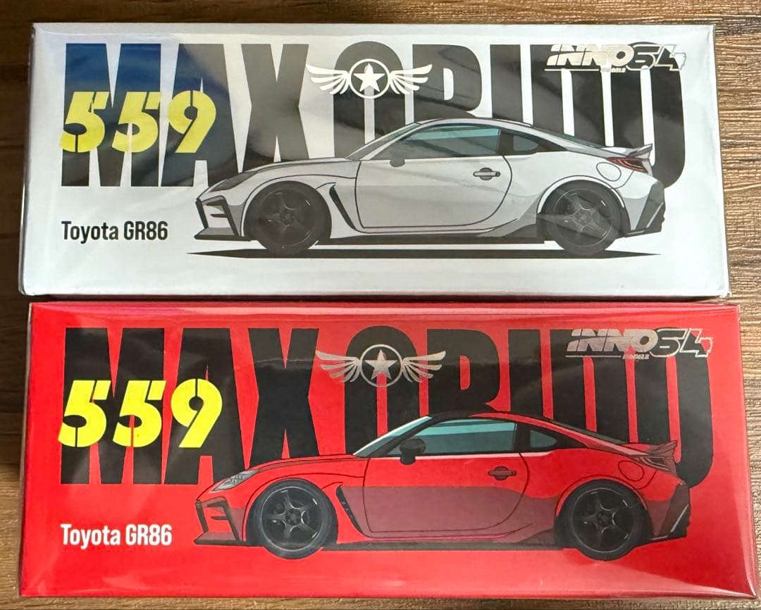 オートサロン限定 inno64トヨタ GR86 MAX ORIDO 2台セット