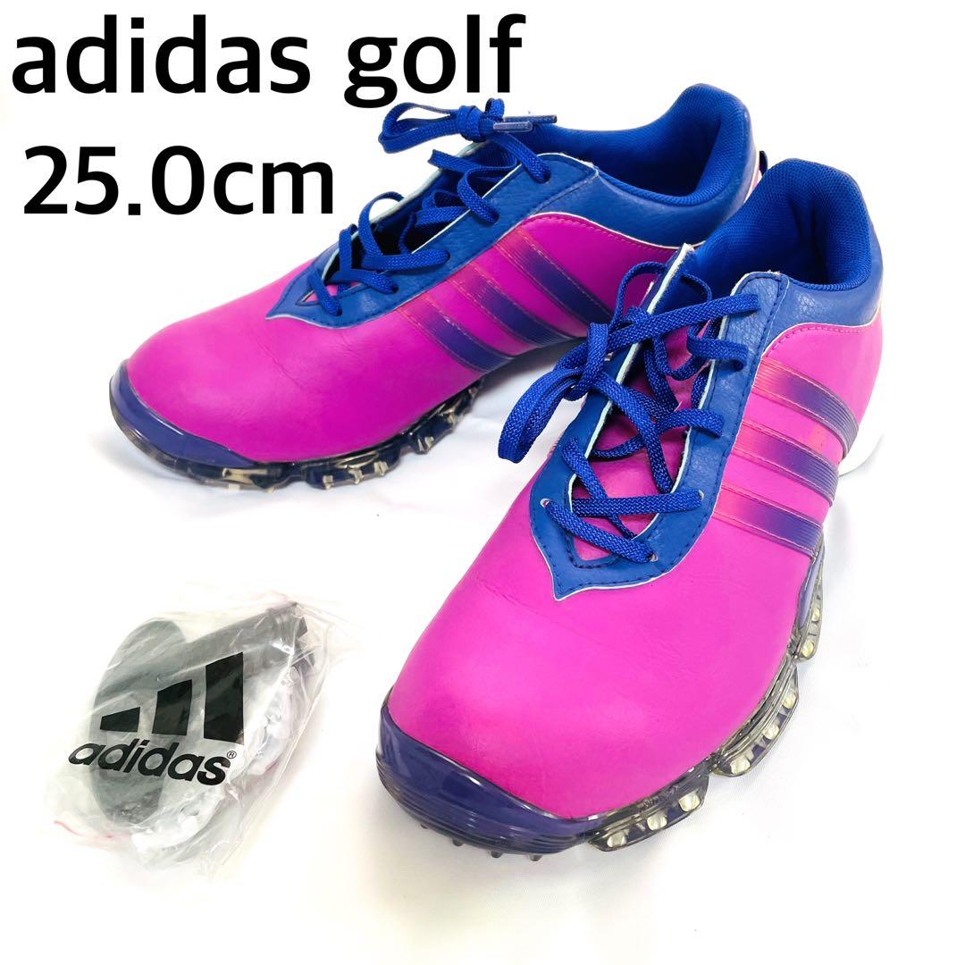 【早い者勝ち】ADIDAS GOLF ゴルフスパイクシューズ 25.0cm 本革