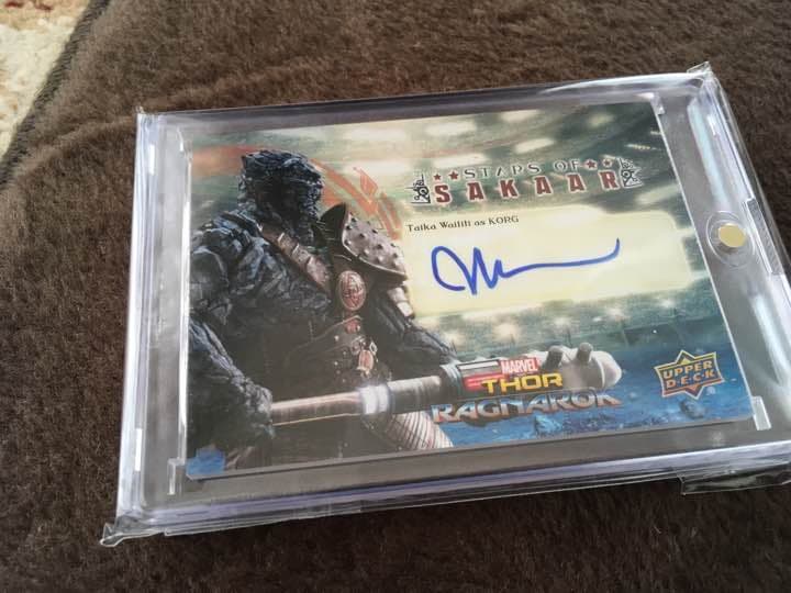 マイティー・ソー・バトルロイヤル KORG役 監督 直筆サインカード レア！