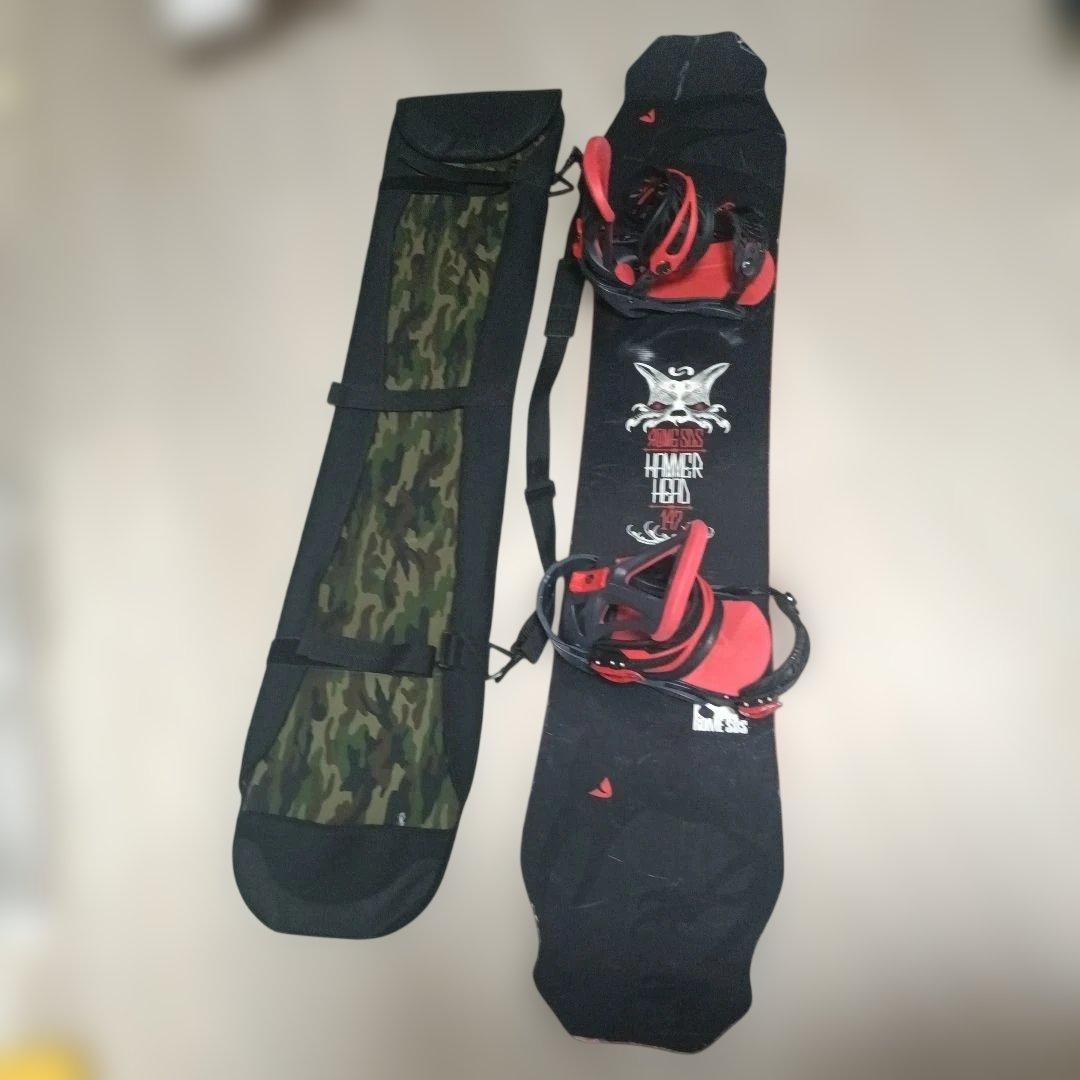 HAMMERHEAD スノーボードビンーティングセット　バッグ 付