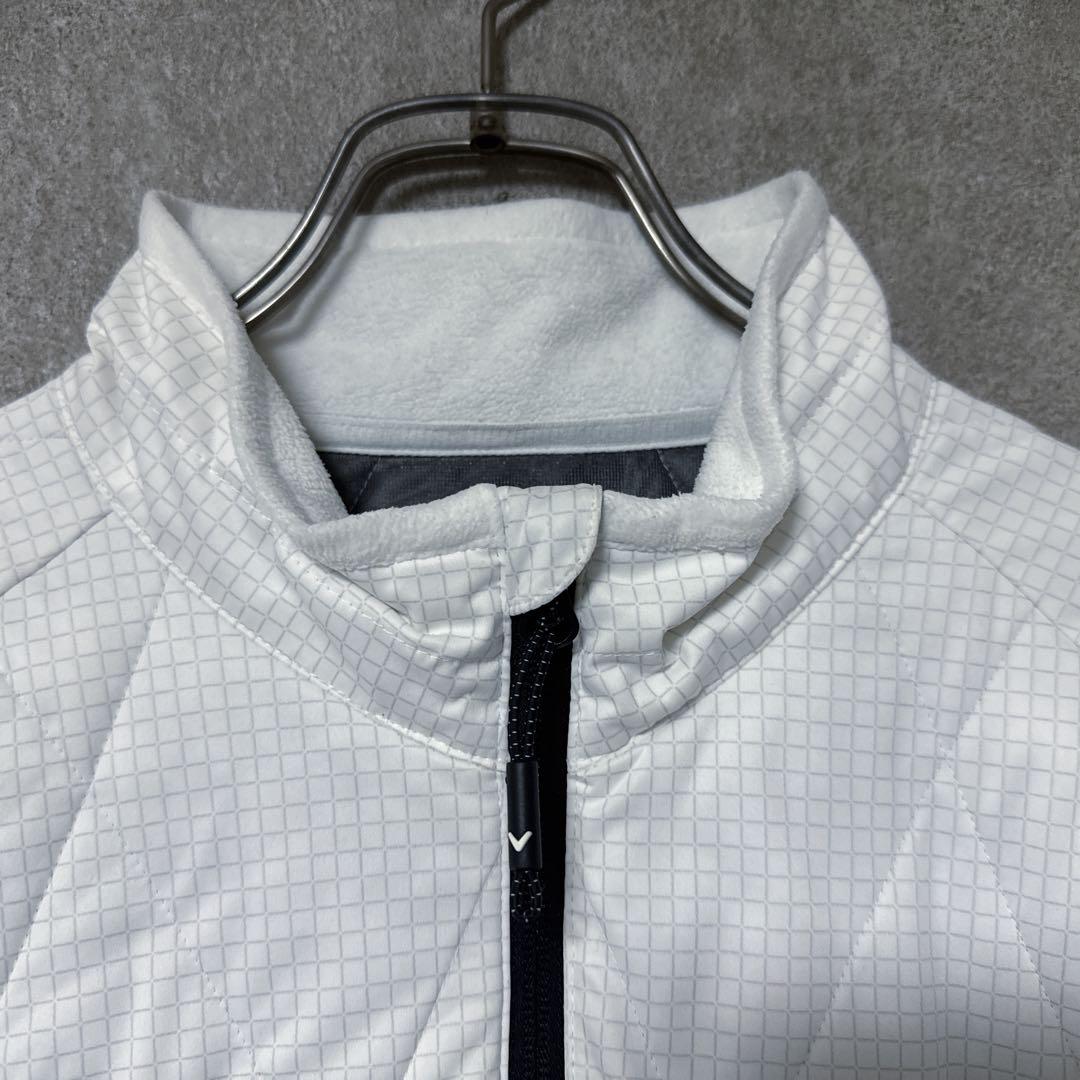 Callaway キャロウェイ 中わた フルジップ ジャケット ホワイト L