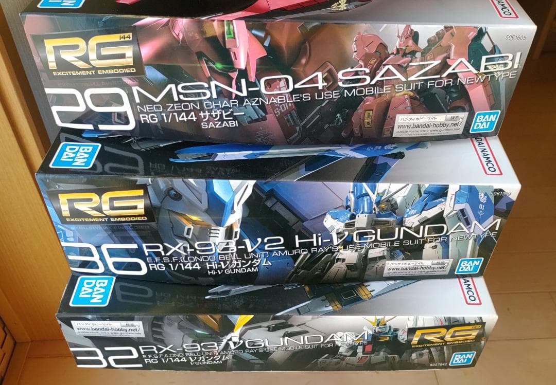 RG ガンプラ まとめ売り 3点セット νガンダム Hi-νガンダム サザビー