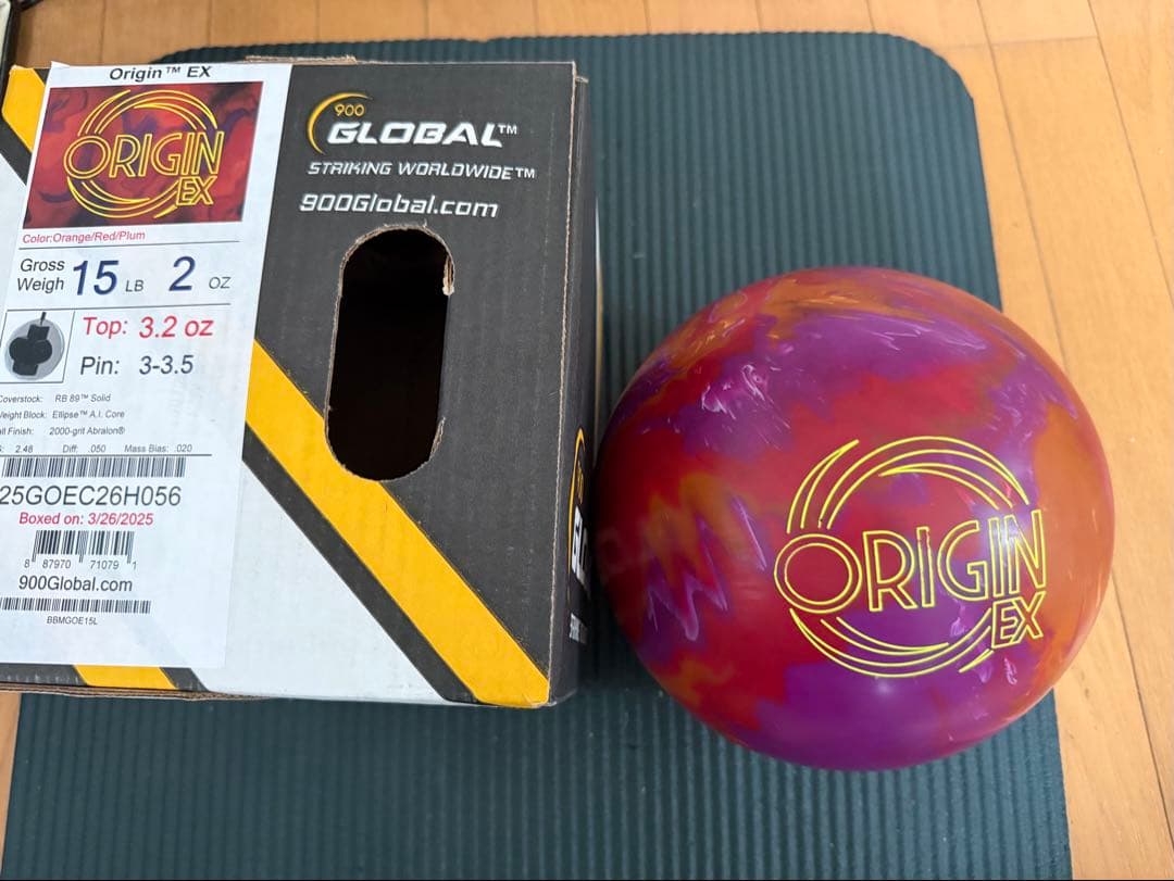 タ*ウ様 900 GLOBAL Origin EX ボウリングボール 15 lb