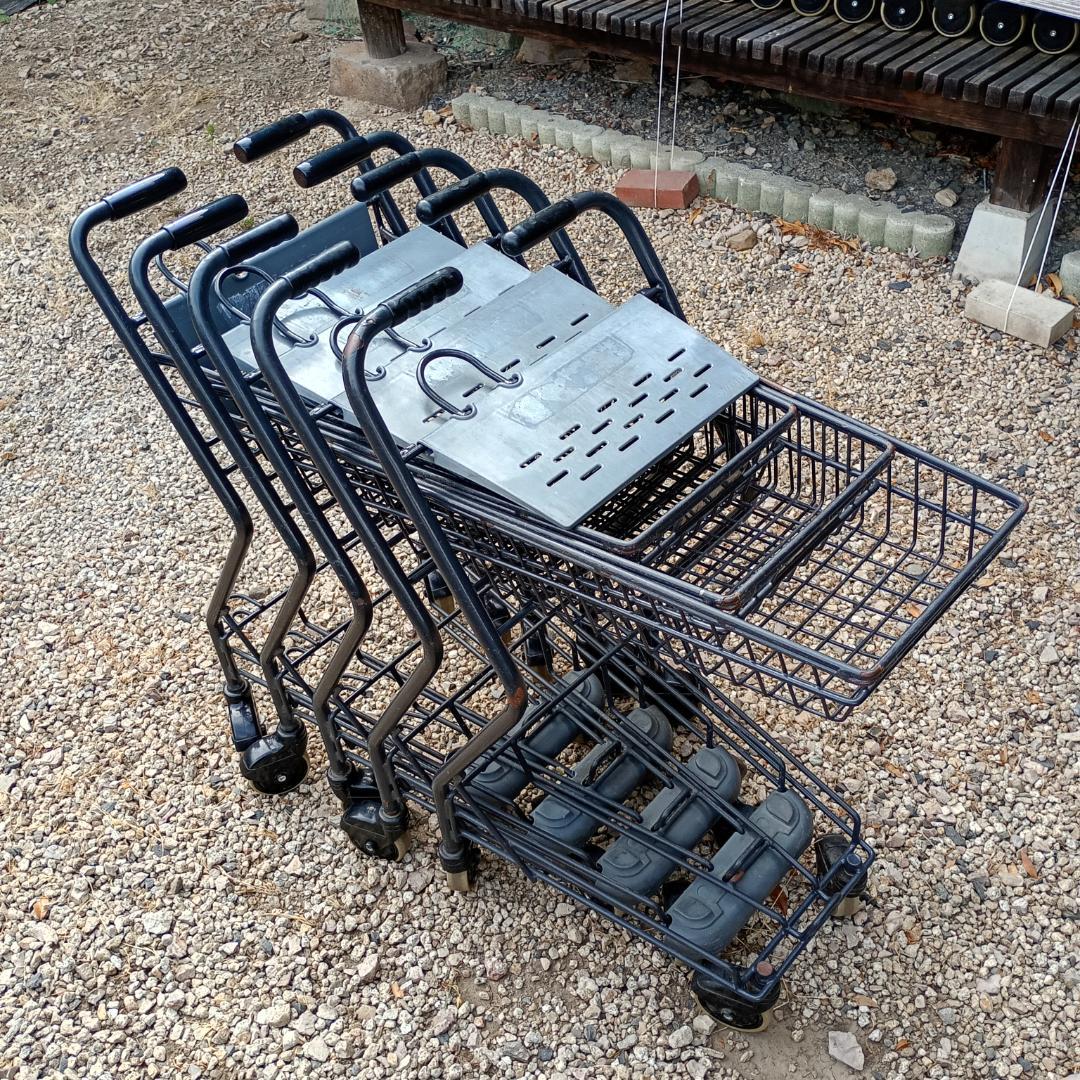 【送料込激安】ショッピングカート5台セット　スーパーメイト 管理No.2