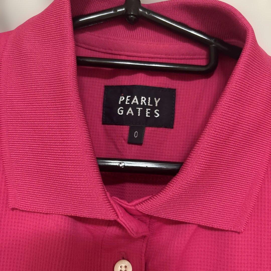 PEARLY GATES ピンク ポロシャツ サイズ0