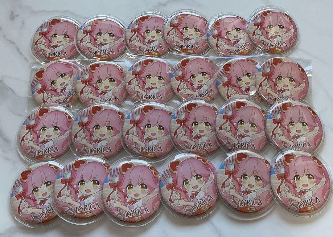 即日発送❣️コンパス　リリカ　缶バッジ 24個セット