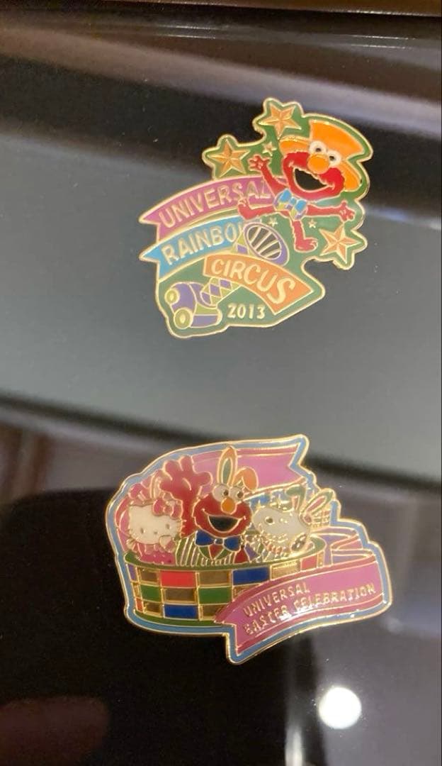 【希少・非売品】USJ 12周年ピンバッジ　盾&箱付き　バックドロップピンズ