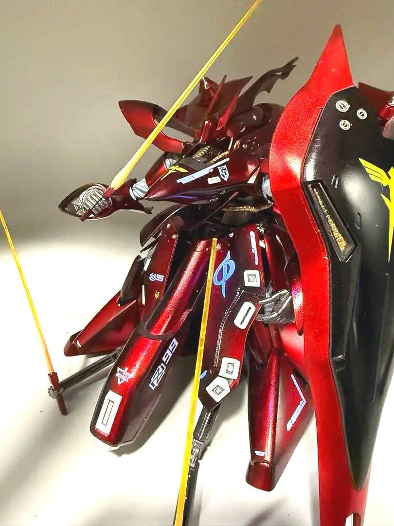 ガンプラ HG ナイチンゲール 完成品 キャンディ塗装 メタルパーツ