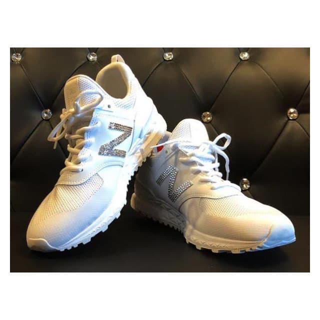 ニューバランス MS574 スワロフスキー カスタム スニーカー 26.5 cm