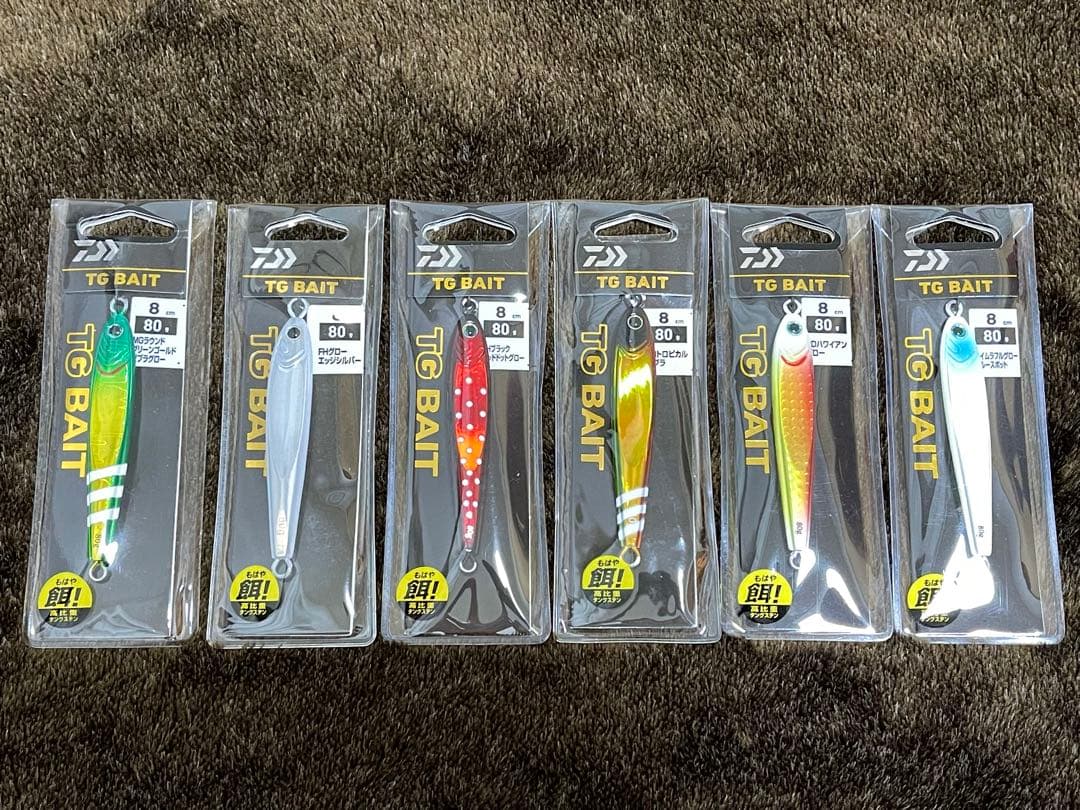 ダイワ DAIWA TGベイト 80g 人気カラー 6個セット