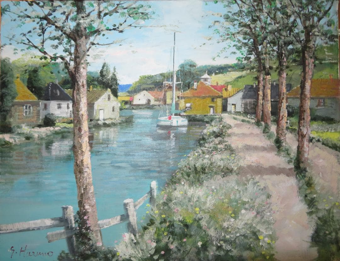 ◆ 春野修一 　「 ロワール」　油彩　F6　伊寿美会所属　◆