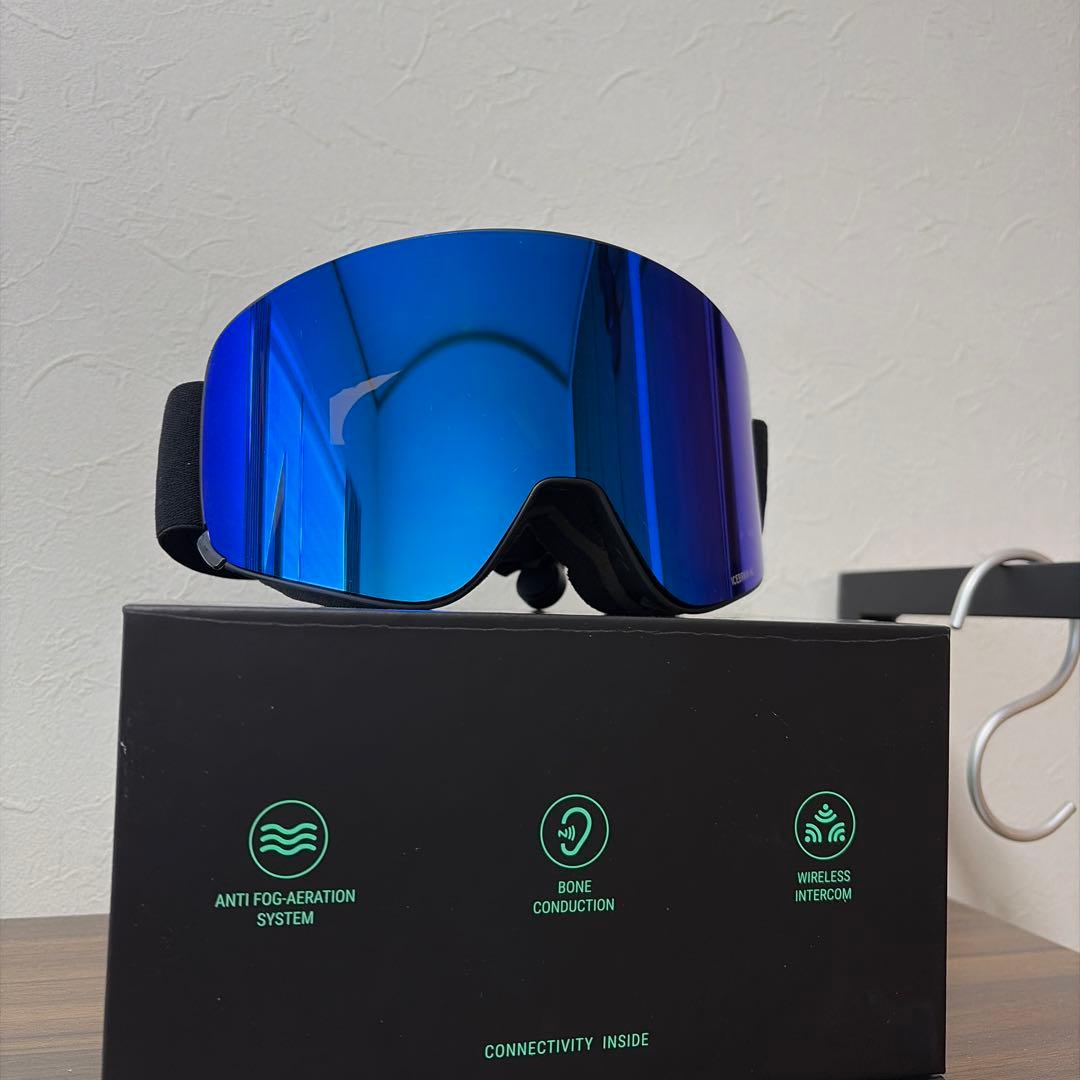 ICEBRKR Bluetooth スノーボードゴーグル　bone