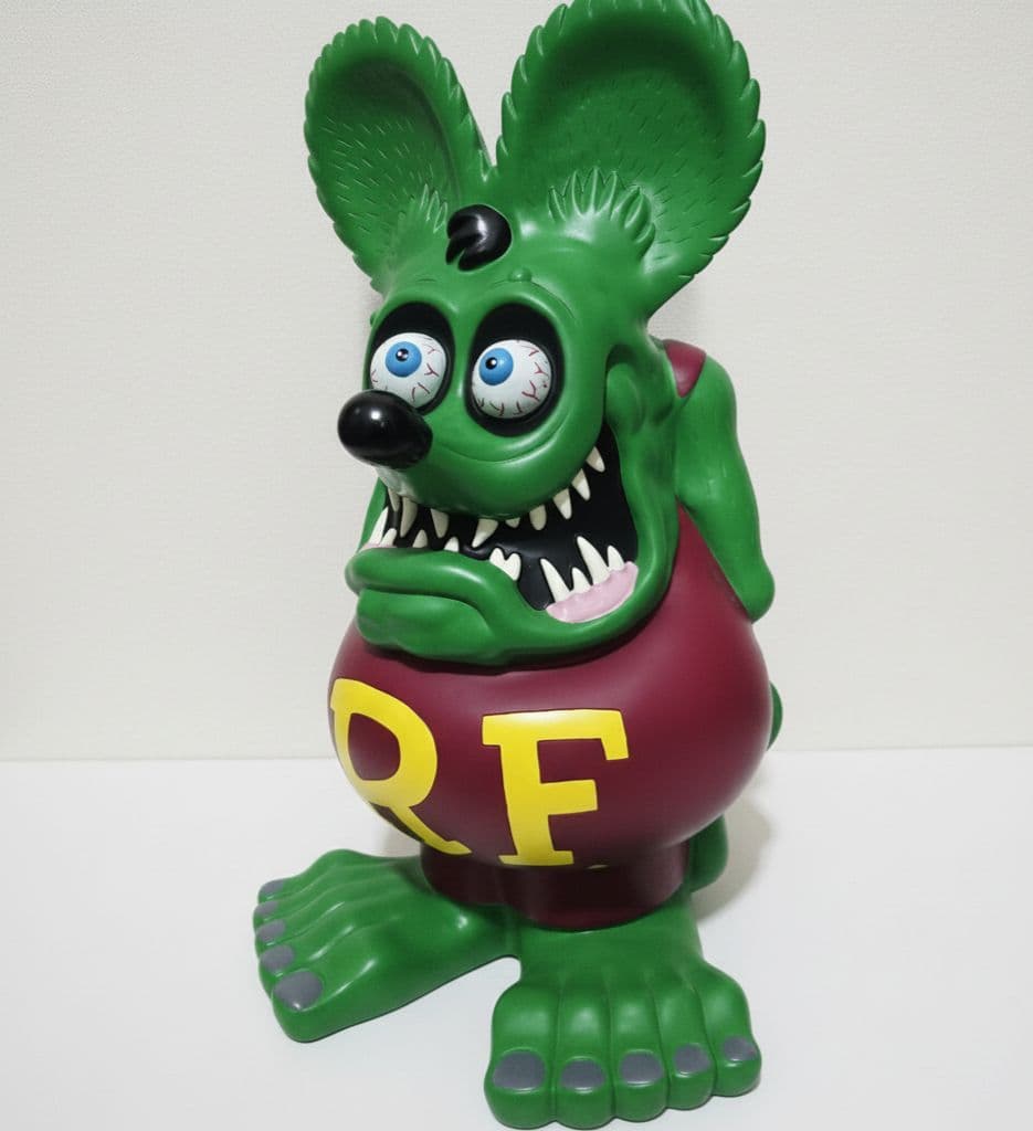 ラットフィンク　ビッグソフビバンク　ソフビ　新品　グリーン