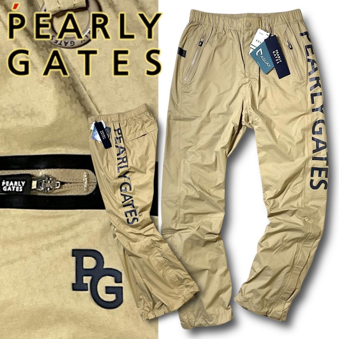 4 パーリーゲイツ AQUAX 撥水 防水 ビッグロゴ レインパンツ 040