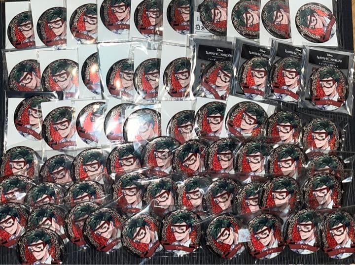 ツイステ セブン 缶バッジ トレイ61点