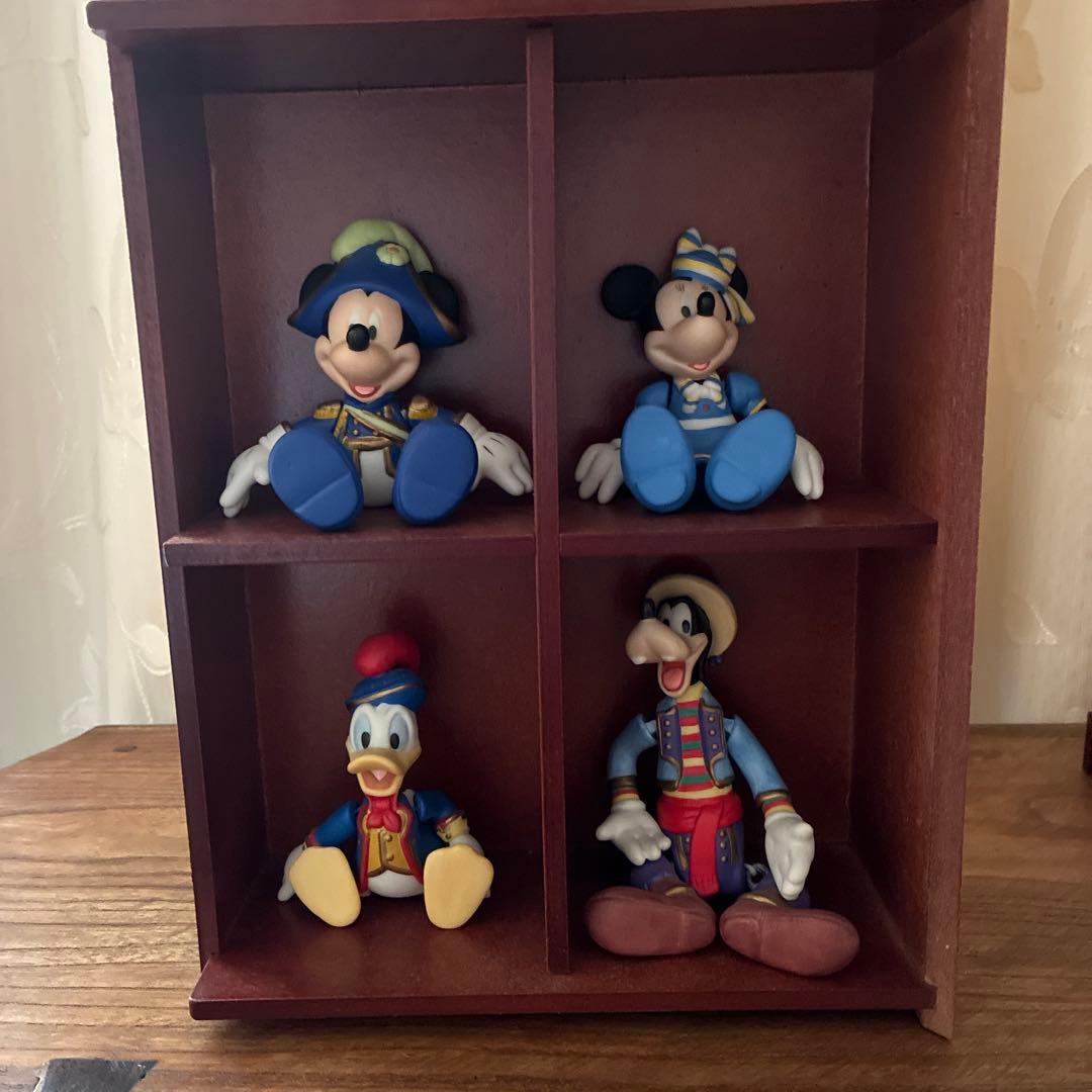 ディズニーシー✴︎Open記念陶器ミッキー他4体セット木箱入り❣️人形に傷なし