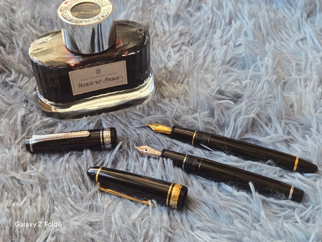 セーラー万年筆2本 ＆ ファーバーカステル インク（置物用）