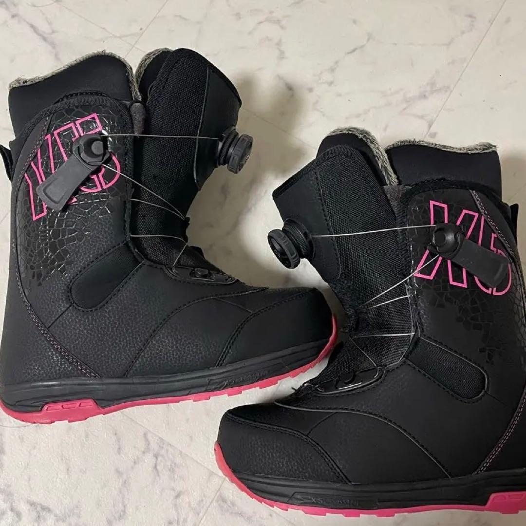 X5女性用スノーボードブーツ ブラック/ピンク