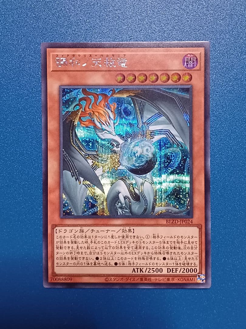 遊戯王 調和ノ天救竜 シークレット ハルモニア ブレイジングドミニオン