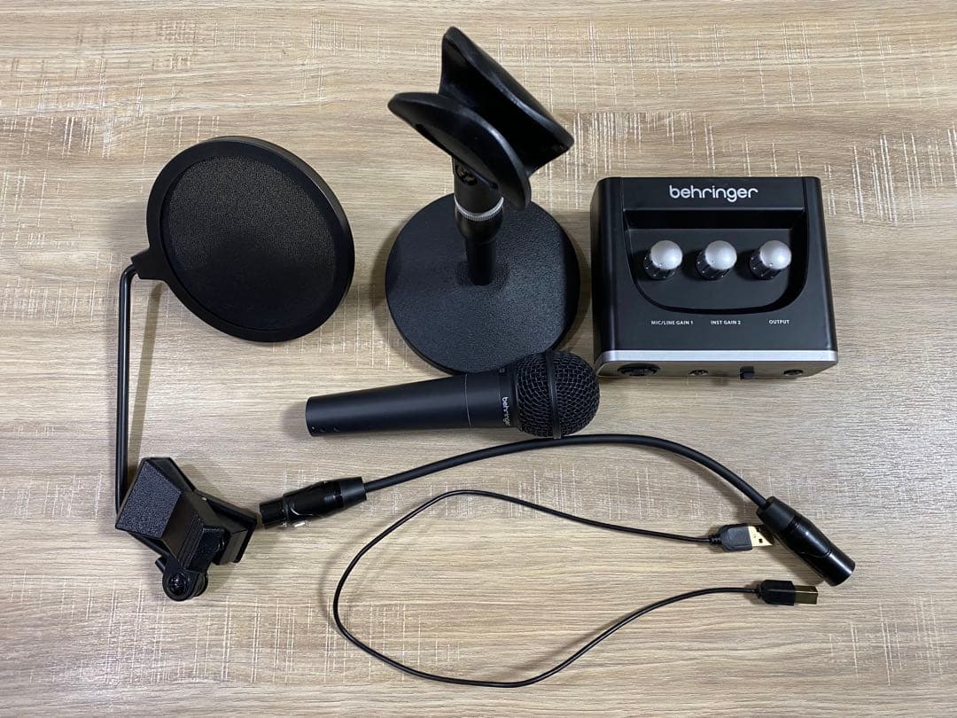 behringer U-PHORIA UM2 XM8500 録音セット一式