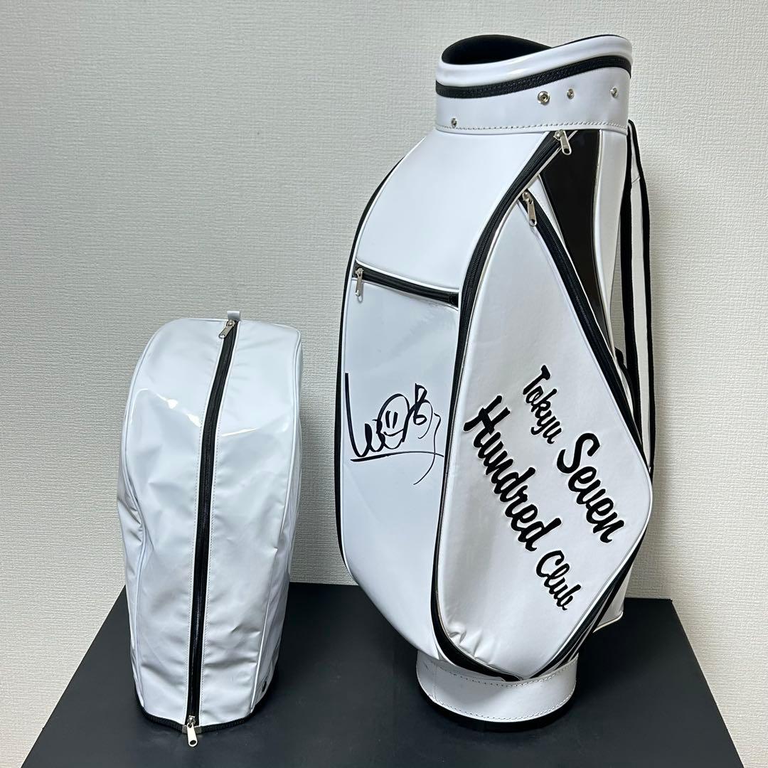 渋野日向子 直筆サイン入り キャディバッグ 9.5型 700 CLUB