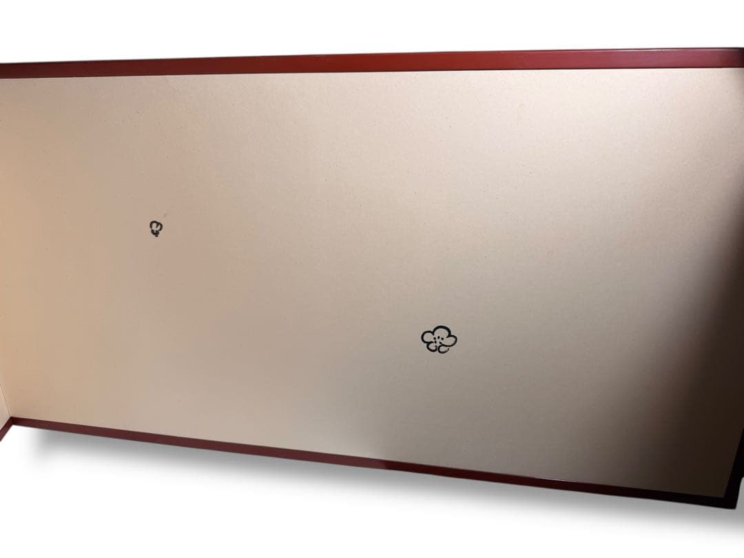 #表千家 家元 即中斎宗 両面風炉先屏風「梅菊散らし」 主婦の友社