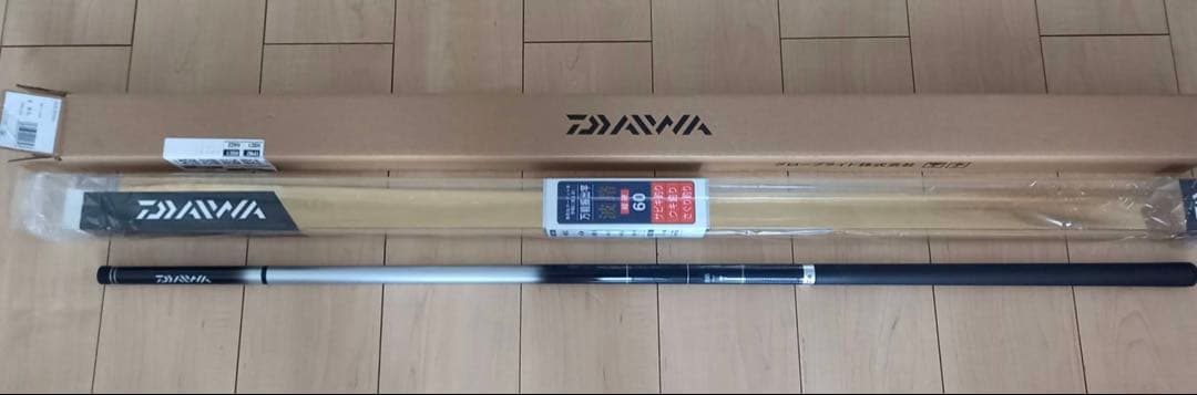 DAIWA 万能振出竿 波路 超硬60 +シモツケ回転トップ