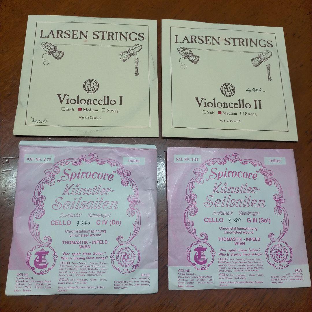 【未使用】Violoncello弦　1セット