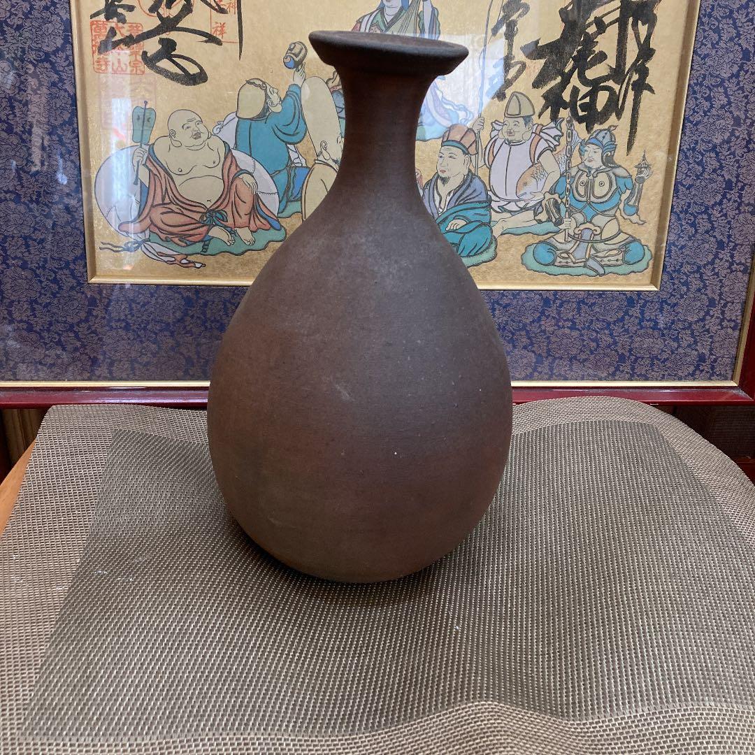 時代備前焼の徳利花入只今年末年始大売り出しです❣️銘あり❣️