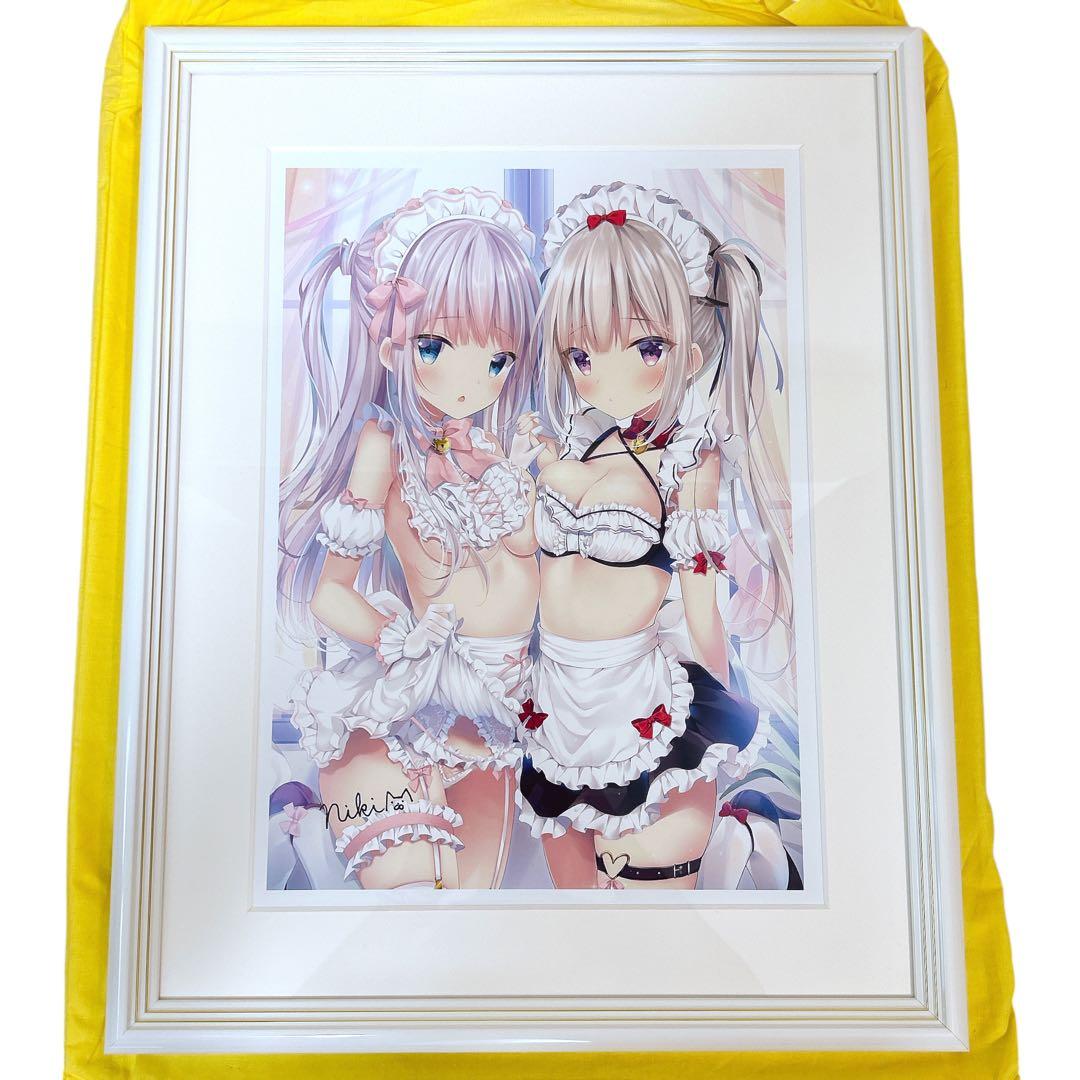 3点限定 直筆サイン入り しばいぬにき A3 複製原画 メロンブックス