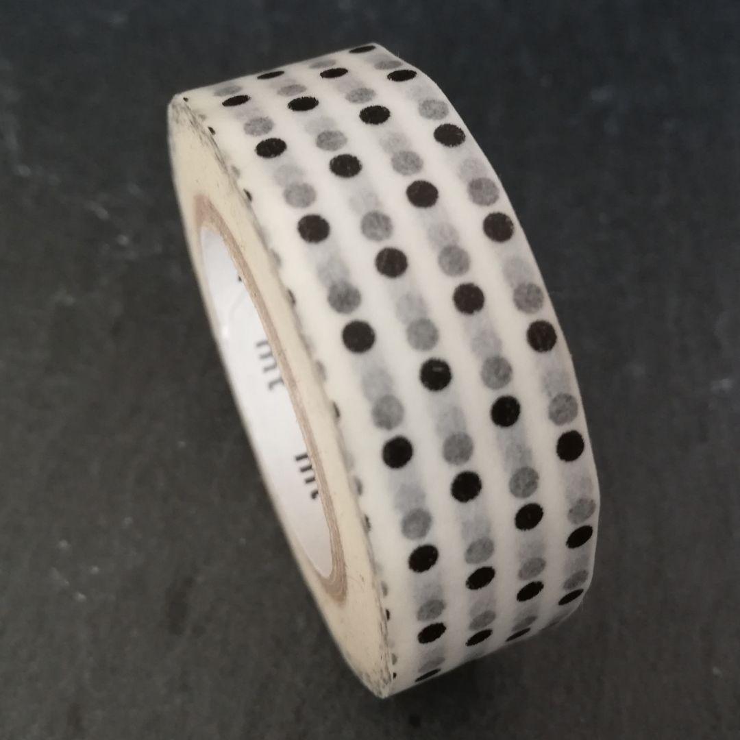 mt 黒 ドット 水玉 エムティー カモ井加工紙 廃盤マステ 廃盤 KAMOI