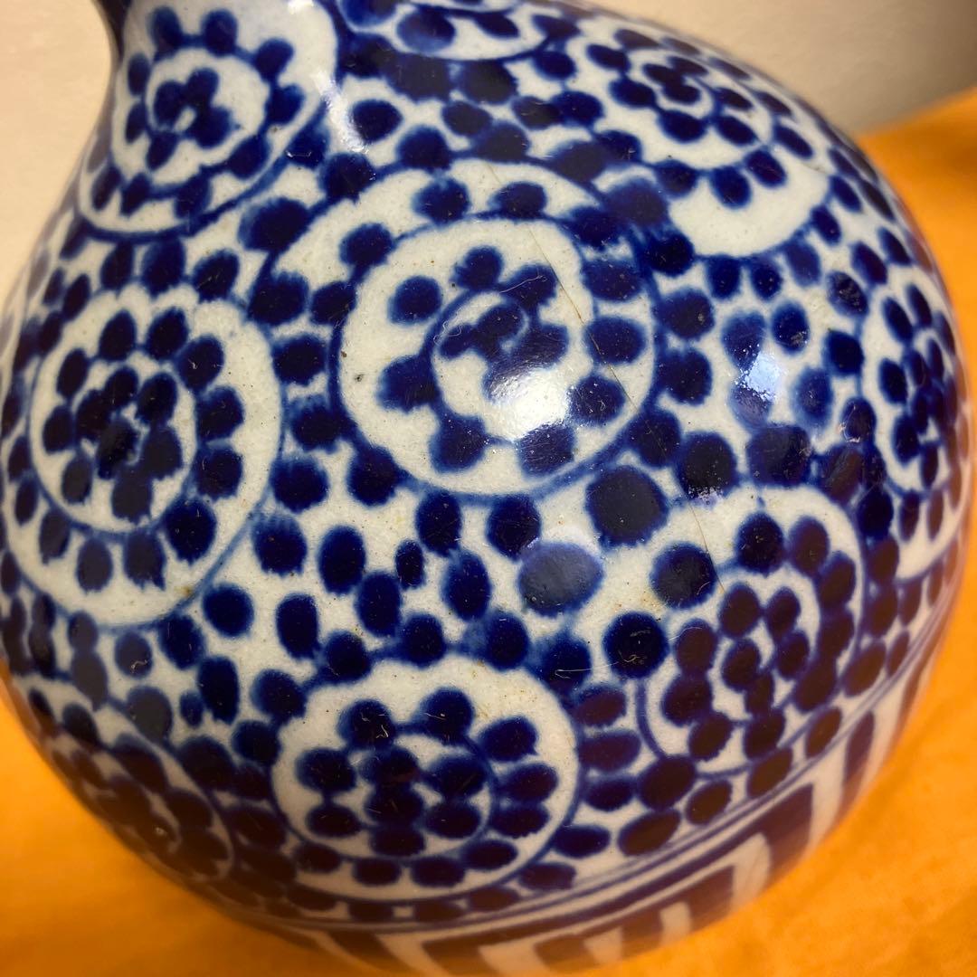 唐草瓢箪　徳利　古美術