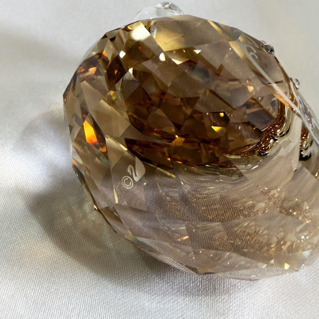 美品 スワロフスキー ハッピーダック ミスエレガント クリスタル オブジェ