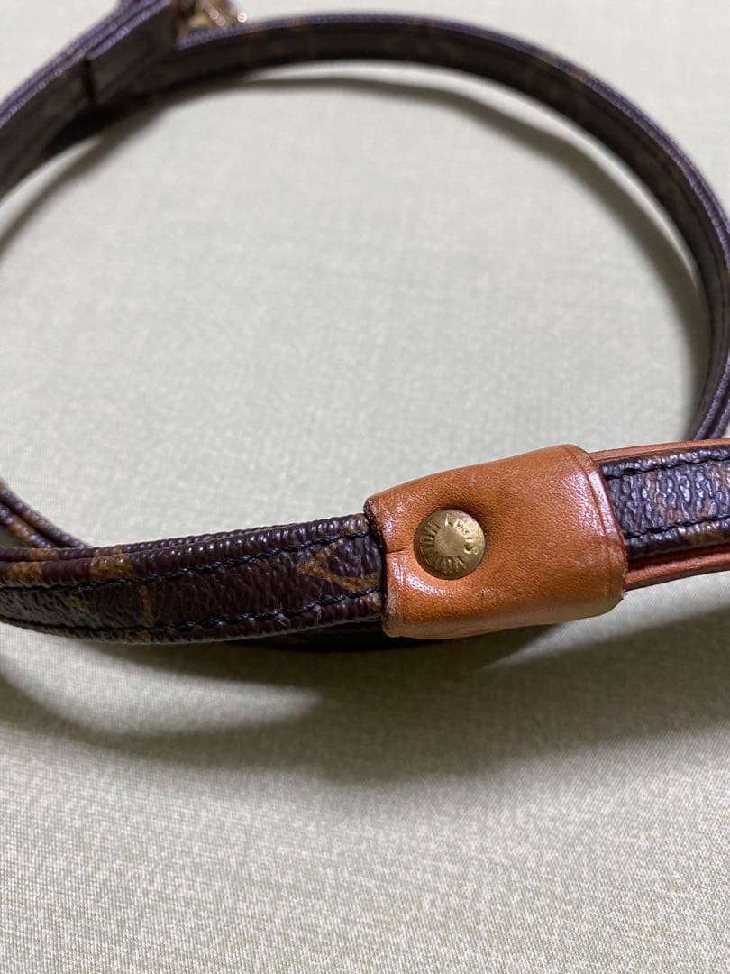 LOUIS VUITTON ルイヴィトン リード 小型犬 モノグラム レザー